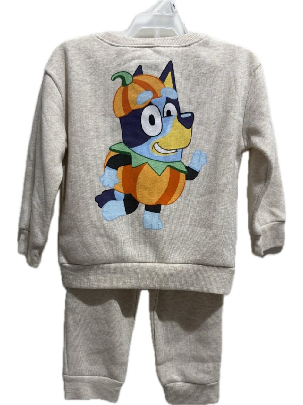 Bluey 2T NWT sweatshirt joggers 2pc set pumpkin Halloween Fall neutral dog